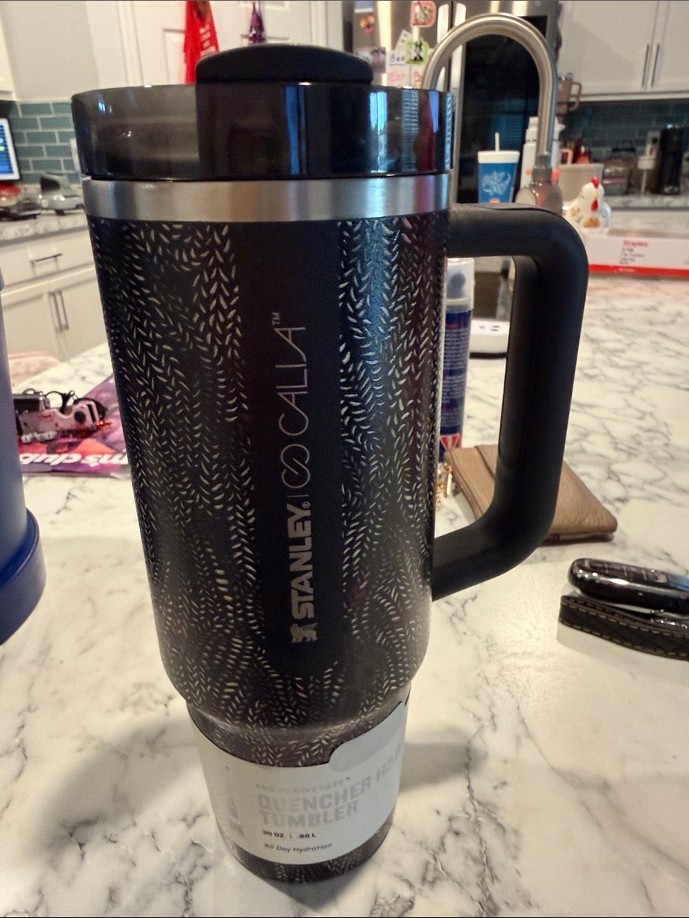 Stanley Black & Silver Insulated Travel Tumbler